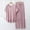 Pink, variant on TACILIP 2 Piece Sets for Women Summer Loungewear Sets Outfits V Neck Long Sleeve T-Shirt Tops Wide Leg Pants Pajamas for Women Set