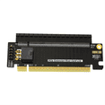 thumbnail image 3 of PCI-E 5.0 X16 Half Height to Full Height Extension Riser Card PCIe5.0 X16 Test Card Support External Power Supply, 3 of 6