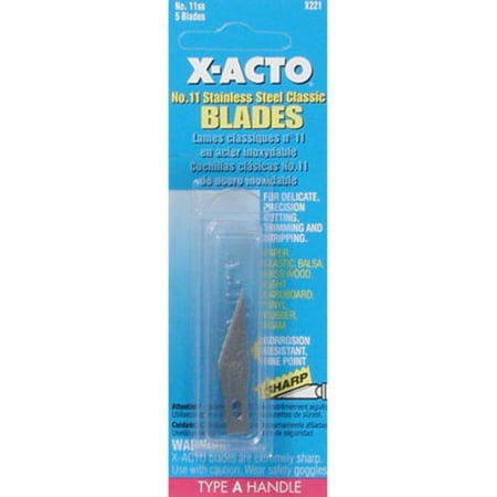 X221 #11 Stnls Steel Blade Carded (5)
