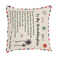 thumbnail image 2 of Moyic Funda de almohada de piel de melocotón con letras, 45x45cm, diseño personalizado, funda de almohada decorativa, funda de cojín para Decoración del hogar GM a Granddor, 2 of 6