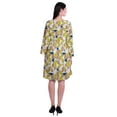 thumbnail image 4 of Moomaya Robe Courte Évasée Imprimée de Designer, Manches Longues, Tunique en Velours, Robes pour Femmes, 4 of 6