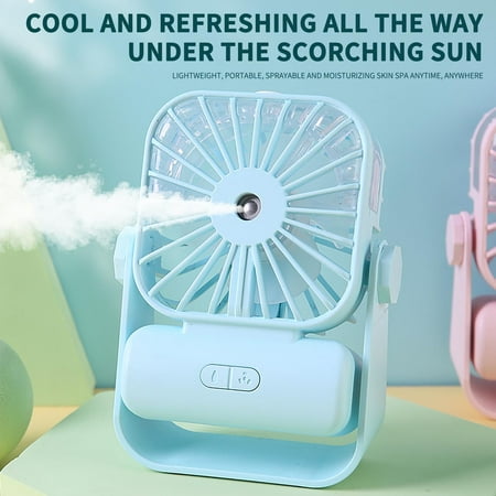 

Usloyux Fan for Bedroom Clearance Under $1 Desktop Spray Small Fan Mini Spray Fan Home Student Desktop Fan Outdoor Portable Fan