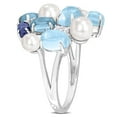 thumbnail image 3 of Everly Women's Topaz and Sapphire Sterling Silver Ring, 3 of 8