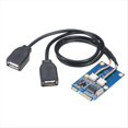 thumbnail image 1 of USB 2.0 2 Port PCI-E Express Card with Power Connector Mini PCI-E PCI Express to Dual USB Adapter USB Converter,1 x USB 2.0 2 Port PCI-E Express Card,Blue & Black, 1 of 6