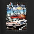 thumbnail image 6 of Wild Bobby Mustang Untamed American Spirit Ford Cars and Trucks Women Graphic Tee, Black, Small, 6 of 6