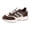 Brown, variant on Rokment Women's Leopard Platform Fashion Sneakers Trendy Casual Color Block Suede Lace up Skateboard Tennis Walking Running Shoes for Woman Beige Size 6