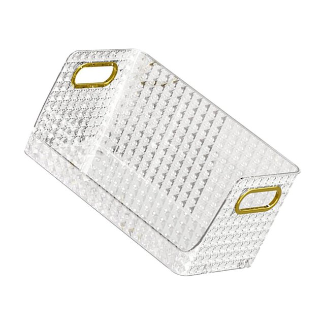 Wosthever Contenedor de almacenamiento apilable multifuncional para organización de despensa de refrigerador de cocina Almacenamiento y organización del hogar Transparente 32 cm × 17 cm × 15 cm
