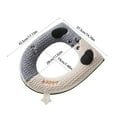 thumbnail image 3 of Steadline Winter Plush Toilet Seat Cover Set - Thickened Flannel Washable Cushion with Non-Slip Backing - Soft Comfortable Bathroom Mat for Cold Weather Home Decor, 3 of 7