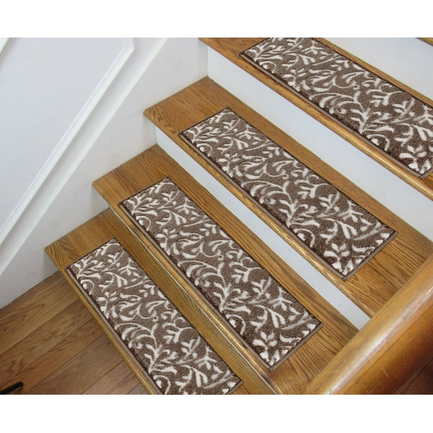 Sofihas Brown Stair Treads, Pack of 13, Carpet Stair Treads, Primrose ...