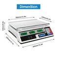 thumbnail image 5 of 40kg Digital Weight Scale Price Computing Retail Count Scale Food Meat Scales Kitchen Weight Scale, 5 of 11