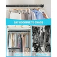 thumbnail image 7 of FIRJOY Upgrate Closet Rods for Hanging Clothes - Heavy Duty, Length Adjustable, Extra Strong (Black, 18.5" - 40"), 7 of 7