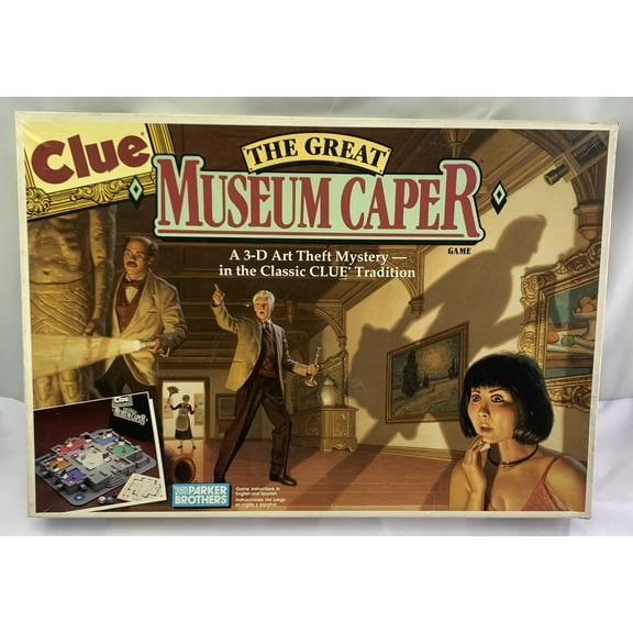 Clue: The Great Museum Caper Board Game - 1991 - Parker Brothers - Great Condition