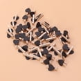 thumbnail image 3 of 50pcs Love Wood Clips Beautiful Small Fixation Clips for Photo Painting (Coffee), 3 of 4