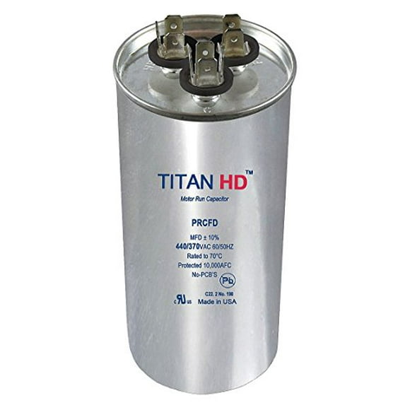 Capuchon de Moteur Double, 55/5 MFD, 440V, Rond