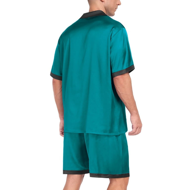 Mintreus Men's Satin Pajama Set with Pockets photo 5