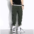 thumbnail image 1 of New Hong Kong Style Workwear Pants  Men‘s Solid Color Versatile Loose Trendy Large Size Leggings, 1 of 6