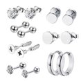 thumbnail image 1 of 14Pcs Mode Oreille Mâle Penddant de Style de Rue Boucles d'Oreilles Partie Bijoux d'Oreille Élégant, 1 of 8