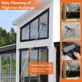 thumbnail image 3 of 20FT High Reach Duster Kit with 3-12FT Splicable Extension Pole, Cobweb Duster, Window Squeegee & Scrubber, Spider Web Brush, Feather Duster for High Ceilings & Windows, Grey, 3 of 7