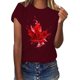 thumbnail image 5 of Camisas de Manga Corta para las Mujeres Impresión de Manga Corta Cuello Redondo, Camisa Casual de Poliéster para las Mujeres, Lavado de Manos, 5 of 6