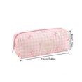thumbnail image 3 of VORJELT Pencil Pouch Makeup Brush Bag - Versatile Organizer for , Travel, and Daily Use - Ideal Gift for and Teens Pink, 3 of 5