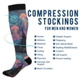 thumbnail image 2 of FORMRS Womens Knee High Socks Casual Long Thick Travel Daily Wear, 1 Pair, Psychedelic Jellyfish, 2 of 6