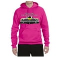 thumbnail image 2 of 1969 Plymouth Road Runner Hot Rod Racing | Mens Cars and Trucks Hooded Sweatshirt Graphic Hoodie, Fuschia, 3XL, 2 of 4
