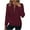 Wine, variant on Womens Zip Up Hoodies Loose fit Sweatshirt Casual Long Sleeve Shirts for Women Pullover Tops With Pocket Wine S