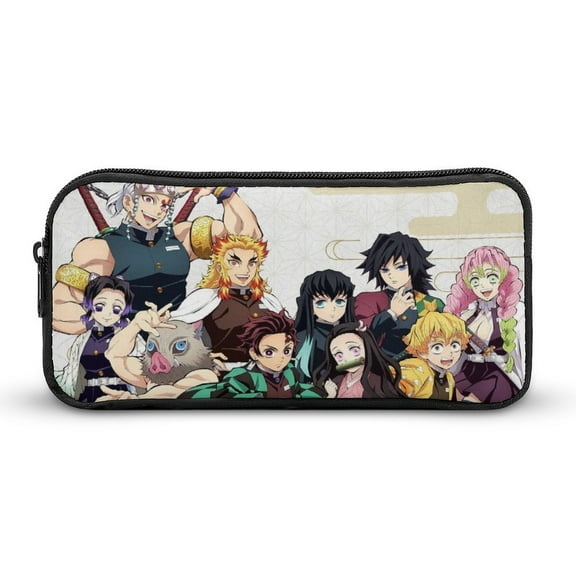 Custom Demon Slayer Stationery bag pencil case cosmetic bag storage bag multi-function large capacity fashionable durable gift unisex birthday gift holiday gift