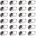 thumbnail image 2 of SCITOO 24PCS Silver Chrome Spline Lug Nuts Drive Close End, 1.38" Long, 7/16-20 Thread Size, Fits for 1961-1987 for Chevy G-MC, 2 of 4