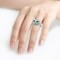 thumbnail image 2 of Womens Diamond Drop Oil Skull Cat Ring Electroplated Alloy Ring with Gem and Stone Inlay Fashion Jewelry Ring Womens Accessories, 2 of 4