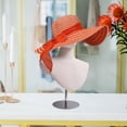 thumbnail image 6 of TOOYFUL Mannequin Head Hat Display Model Freestanding Desktop Decorative Adjustable Height Hat Rack for Hairpiece Cap Headset Glasses Silver Base, 6 of 10