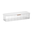 thumbnail image 1 of Cable Storage Box Plastic Transparent Container Dustproof Stationeries Supplies Organizer Accessories Green, 1 of 9