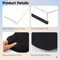 thumbnail image 4 of Keyboard Riser Wrist Rest Set, 3 PCS Keyboard Stand Mouse Pad Wrist Rest, Non-Slip Elevated Acrylic Tilted Keyboard Holder for Ergonomic Typing Working, Memory Foam Wrist Supports, 4 of 6