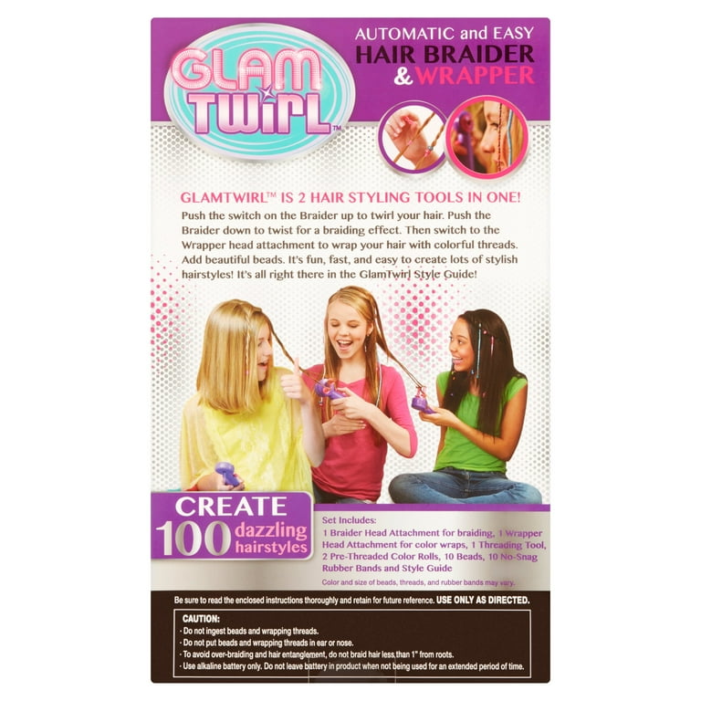 Glam Twirl Hair Braider Wrapper Automatic Easy 100 Hairstyles As Seen On TV