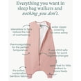 thumbnail image 2 of PurComfy Supersoft Toddler Sleep Sack With Feet 1.0 Tog, Premium Bamboo Viscose Sleep Sacks With Legs 2-Way Zipper Sleep Bag Walker 15-24 Month, Blush, 2 of 9