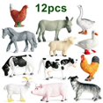 thumbnail image 1 of Jouet de Simulation Petites Figurines d'Animaux de Ferme Lot Vaches Réalistes Jouets pour Enfants Modèle Cadeau 12 Pcs/ensemble, 1 of 9