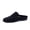 Black, variant on Heritage Genuine Leather Suede Loafer Mules for Women | 100% Genuine Suede Upper, Cushioned Footbed, Backless Flat Mule with Moc-Toe Stitching Detail, Casual Penny Loafer Slides