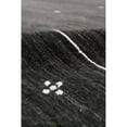 thumbnail image 4 of Pasargad Home Gramercy 4' x 6' Hand-Loomed Silk and Wool Charcoal/Silver Rug, For Indoor Space and all Age of Group, 4 of 5
