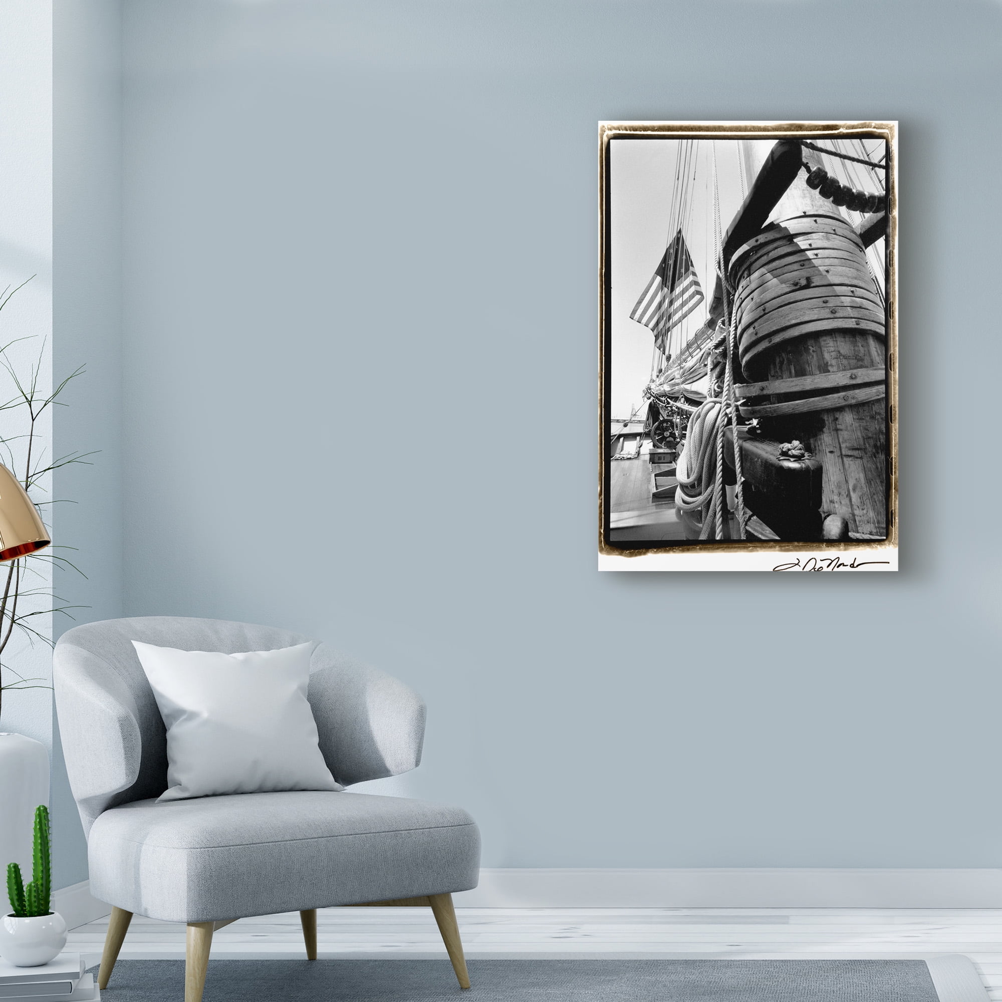Trademark Fine Art 'Set Sail V' Canvas Art by Laura DeNardo
