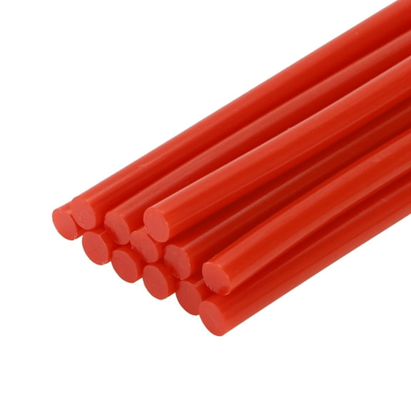 Unique Bargains Hot Melt Glue Sticks Durable 7x100mm Dent Repair Glue Sticks EVA (Set of 12) Red