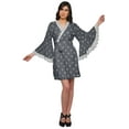 thumbnail image 2 of Moomaya Cotton Womens&nbsp;Robe&nbsp;Dressing&nbsp;Gown&nbsp;Printed Short Bridal Shower&nbsp;Robes, 2 of 6