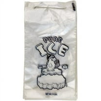International Plastics PB-ICE-8M 8 lbs Polar Bear Wicketed Icebags - Case of 1000