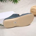 thumbnail image 4 of Bkhluea Women Wedge Slide Sandals Floral Appliqué Shoes Comfortable For Casual Home Travel Daily Outdoor Activities, 4 of 7