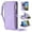 Purple, variant on Compatible with Samsung Galaxy A07 Case Wallet with Card Holder for Women Men, PU Leather Magnetic Snap Flip Zipper Wrist Strap Crossbody Strap Stand Case for Samsung Galaxy A07, Purple