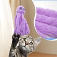 thumbnail image 2 of Wooden Pole Octopus Cat Teaser Wand, Plush Simulation Interactive Toy for Indoor Cats, Rhythmic Motion Play Wand, Training Tool for Kitten Hunting Instincts, 2 of 3