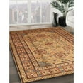 thumbnail image 2 of Ahgly Company Indoor Rectangle Traditional Mahogany Brown Persian Area Rugs, 5' x 7', 2 of 6