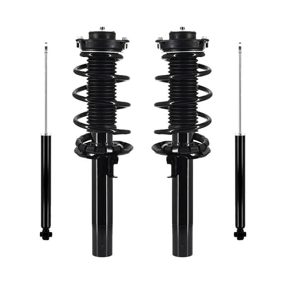 Set of 4 Front Quick Complete Strut-Coil Spring-Rear Shock For 2011-2014 Volkswagen Jetta, TDI, Base, SE