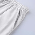 thumbnail image 5 of Men's Linen Pants Casual Beach Yoga Wide Leg Loose Fit Drawstring Elastic Waist Straight Trousers with Pockets White, 5 of 5