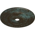 thumbnail image 3 of 29 1/2"OD x 3 5/8"ID x 1 5/8"P Sunflower Ceiling Medallion (Fits Canopies up to 5 5/8"), Hand-Painted Bronze Blue Patina, 3 of 5