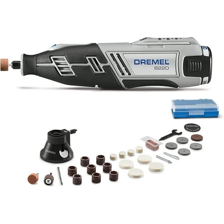 

8220-1/28 12-Volt Max Cordless Rotary Tool Kit- Engraver Sander and Polisher- Perfect for Cutting Wood Carving Engraving Polishing and Detail Sanding- 1 Attachment & 28 Accessories